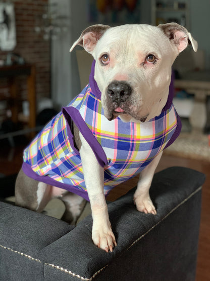 Purple Chic Plaid with Purple Neck & Trim/Sleeves (Classic Fabric)