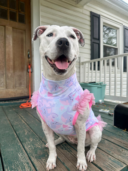 2026 Summer Dog Shirt With Tulle Accent (Available in all patterns)