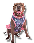 2024 Pittie Awareness Dog Dress With Ruffle / With Sleeves or Sleeveless (Available in any pattern)