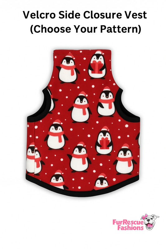 2025 Get Merry - Christmas Velcro Side Closure Vest