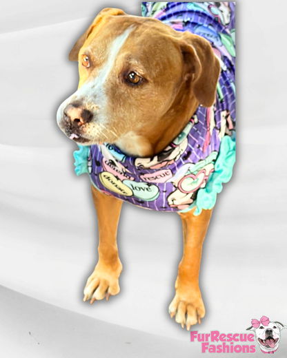 7th Anniversary Dog Shirt With Ruffles (AVAILABLE IN ANY PRE-ORDER PATTERN)