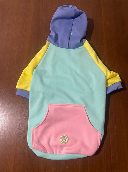 Spring Color Block Dog Hoodie