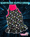 May the 4th  Be With You Dog Dress With Ruffle / With Sleeves or Sleeveless (Available in any pattern)