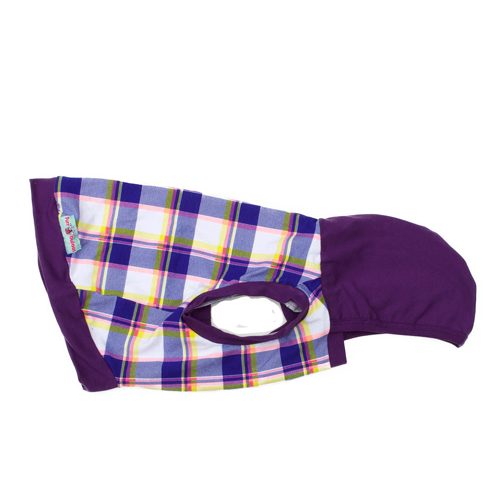 Purple Chic Plaid with Purple Neck & Trim/Sleeves (Classic Fabric)