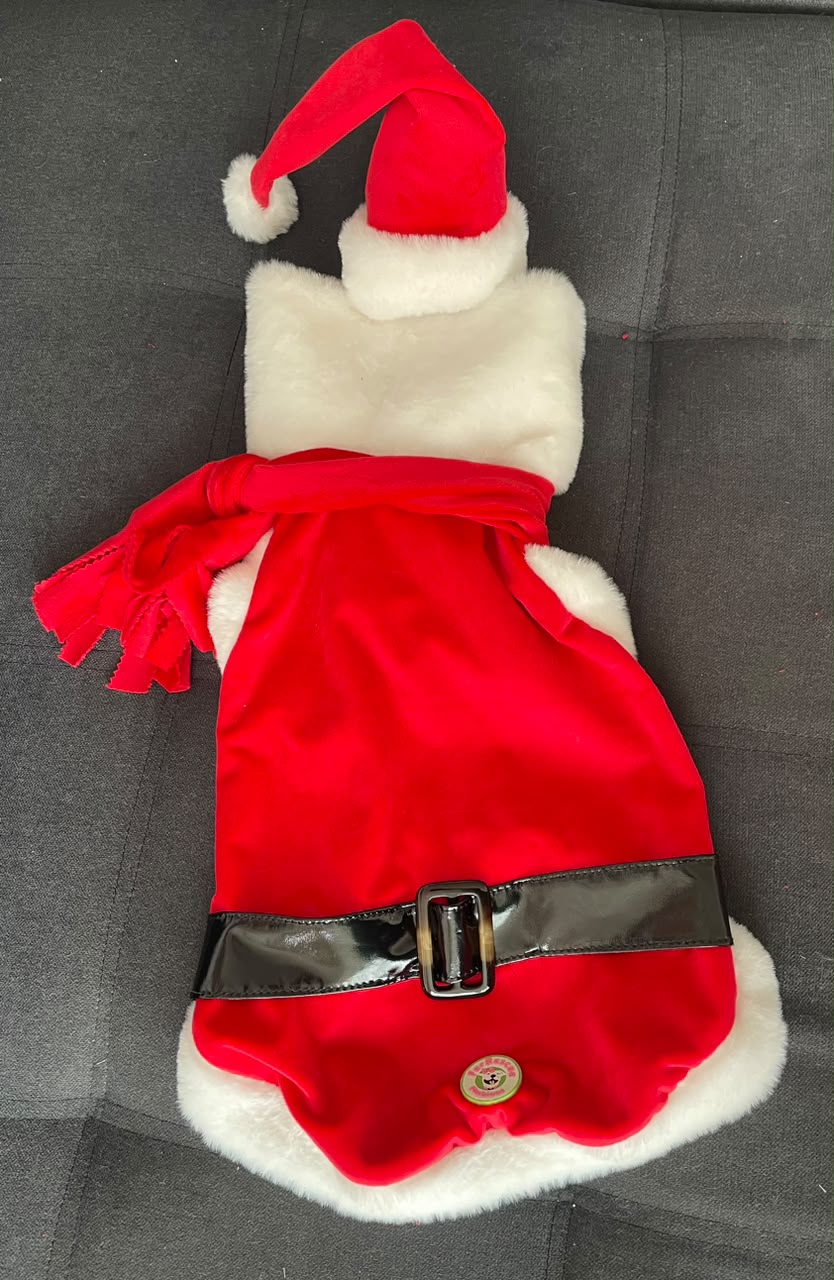 Santa & Pompoms Sleeveless Dog Shirt