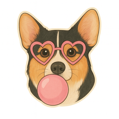 I Chews You - Pup With Bubblegum Unisex T-Shirt