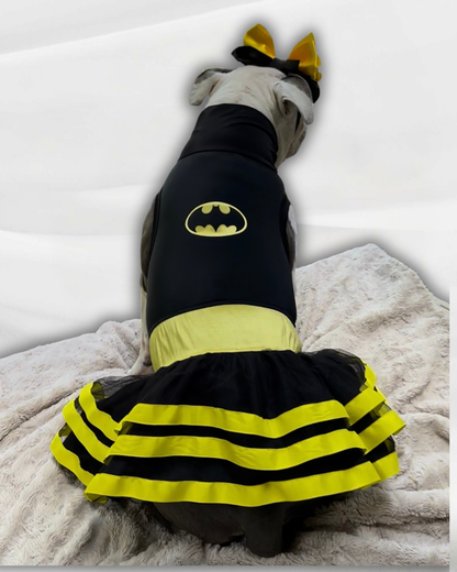 Batgirl PAWer Dog Dress & Headband