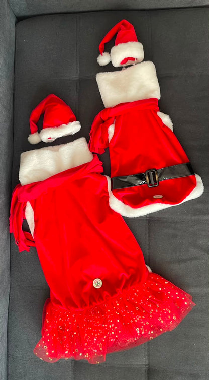 Santa & Pompoms Sleeveless Dog Shirt