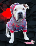 The Pittie That Love You - PAWjama with Red Neck & Trim/Sleeves