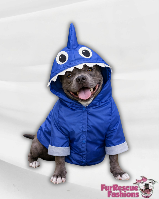 Blue Sharkie Rain Jacket - Cape - Vest