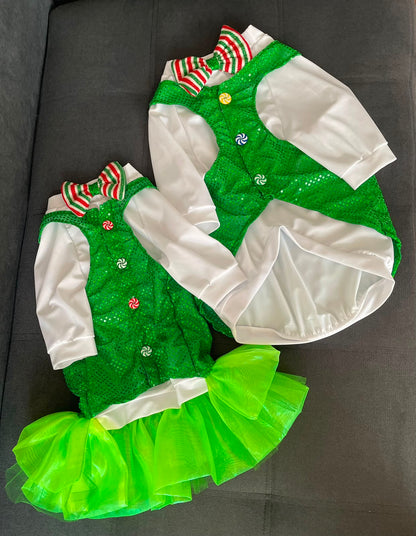 Christmas Candy Shop Sparkle Dog Tutu Dress