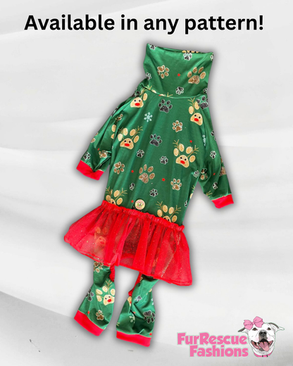 2026 Christmas in July 4 Legged PAWjamas with Turtle Neck (Available in any pattern)