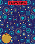 8 Starry Nights - PAWjama with Gold Neck & Trim/Sleeves