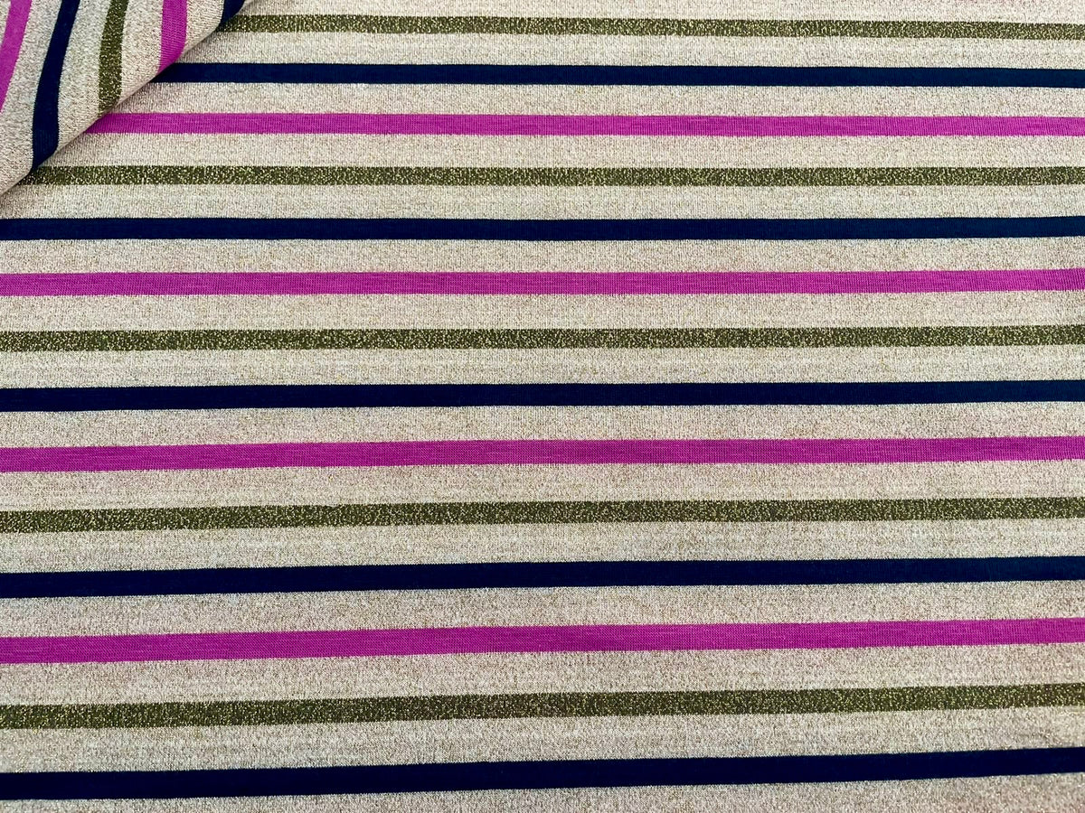 Preppy Stripes Dog & Shirt – Blue or Fuchsia