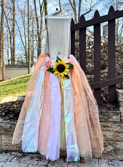 Sunflower Magic Dog Gown WITH Attachable Train
