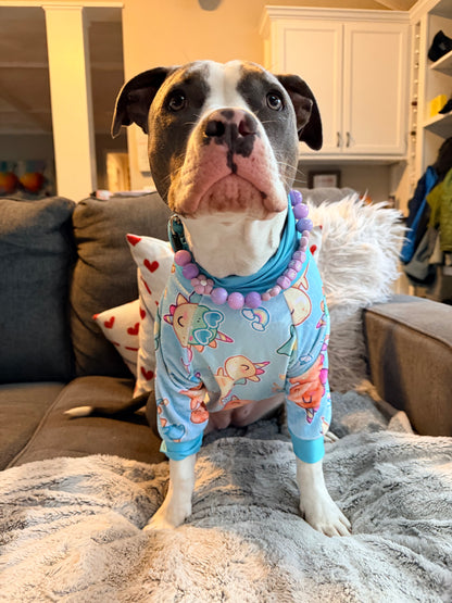 Pastel DinoCorn Paradise - PAWjama Ultra-Luxe
