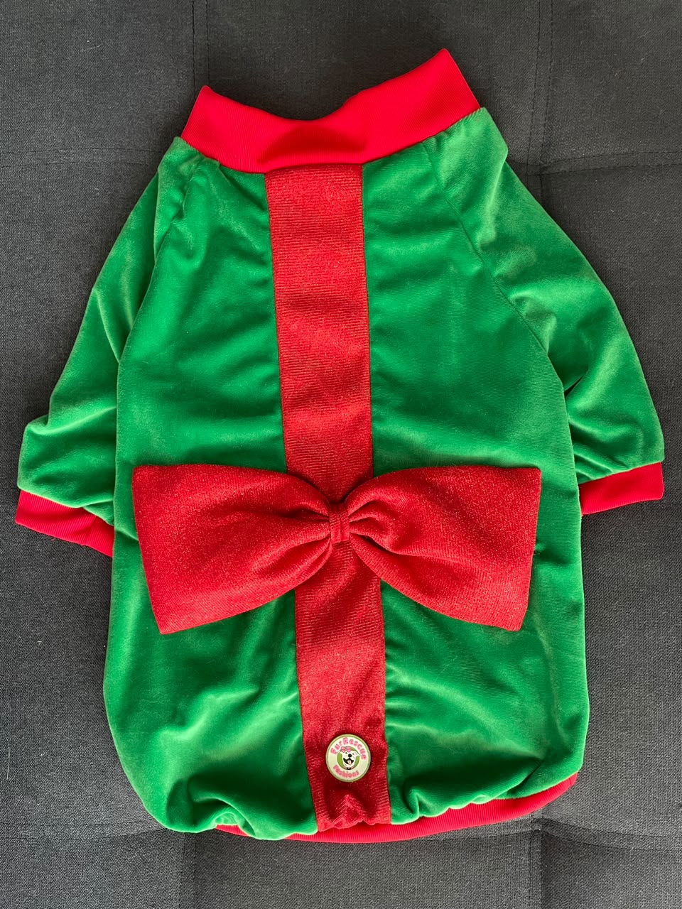Christmas Gift Bow Dog Sweater