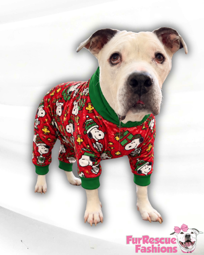 Ultra-Luxe Christmas 4 Legged PAWjamas with Turtle Neck (Available in any pattern) (Copy)