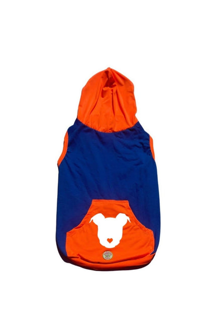 Pitties Are Love PAWJama Royal Blue & Orange