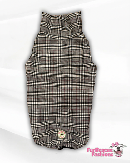 Classy Plaid Velcro Side Closure Vest