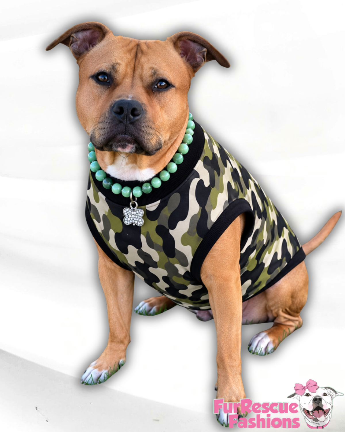 Camo Crew Dog Shirt/Dress/4-Legged PAWjama (UV50 Fabric)