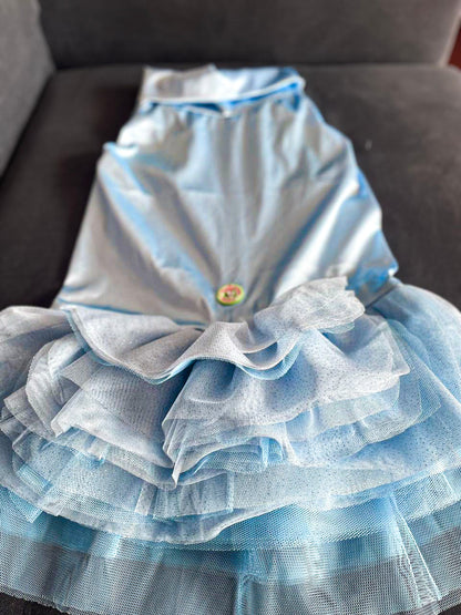 Dusty Blue Tutu Dress