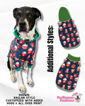 Wake Me Up Before You Cocoa  - Dog Pajama with Green Neck & Trim/Sleeves