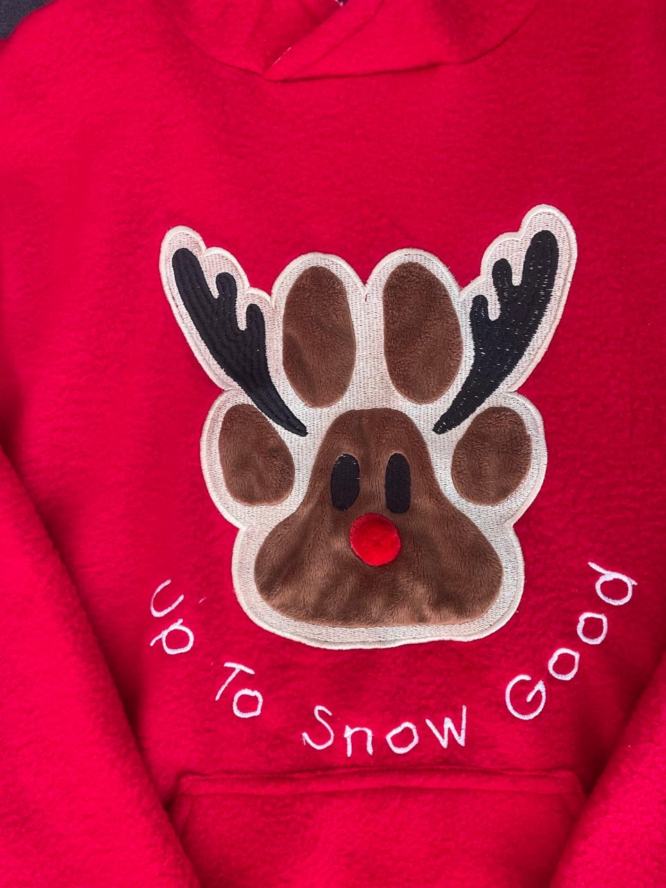 Rudolph is Up To Snow Good Human Hoodie