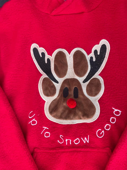 Rudolph is Up To Snow Good Human Hoodie