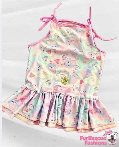 2026 Summer Strapped Dog Dress With Ruffle