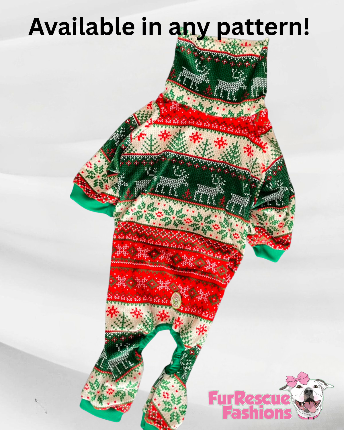 2026 Christmas in July 4 Legged PAWjamas with Turtle Neck (Available in any pattern)