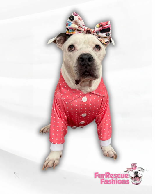 UV50 Pink Polka Dot Classic Pup Sun Shirt