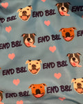 End BSL & Pittie Smiles - Dog Pajama with Purple Neck & Trim/Sleeves (Copy)