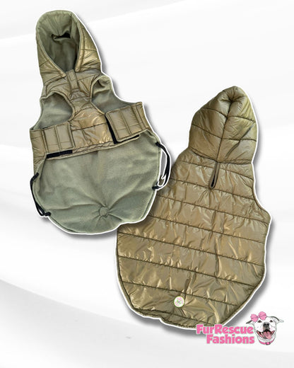 Winter Sleeveless Jacket With Velcro & Fleece Lining - Color Options