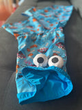 Cookie Monster Rain Jacket With Eyes - Cape - Vest