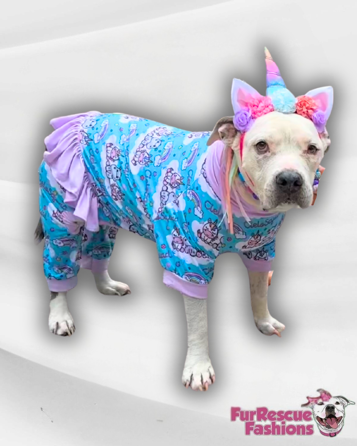 7th Anniversary 4 Legged PAWjamas with Turtle Neck (Available in any pattern)