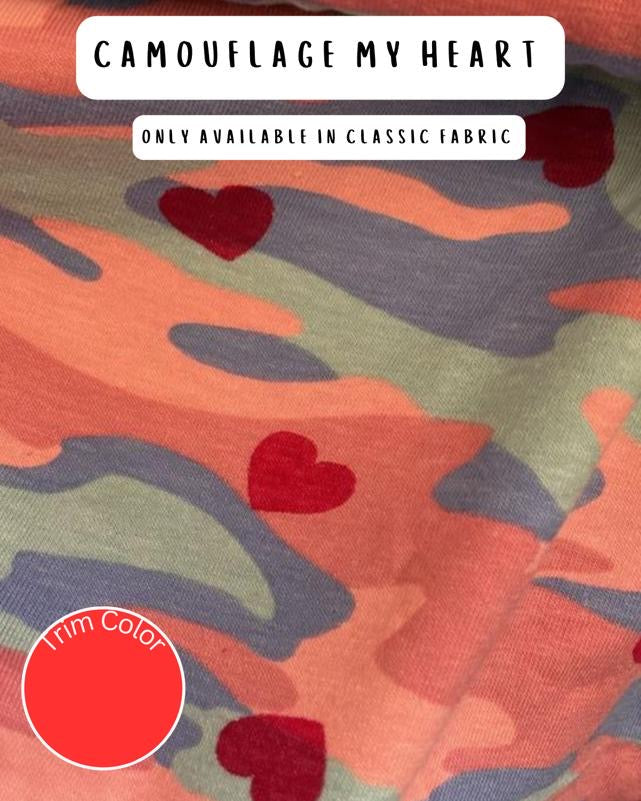 Camouflage My Heart Dog Shirt/Dress/4-Legged PAWjama (Classic Fabric)