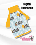 Land Seal & Water Pitties Dog Pajama with Mustard Neck & Trim/Sleeves