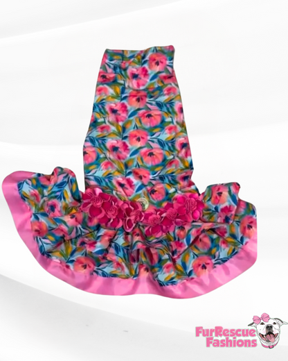 Floral Oaks Kentucky Derby Dog Dress