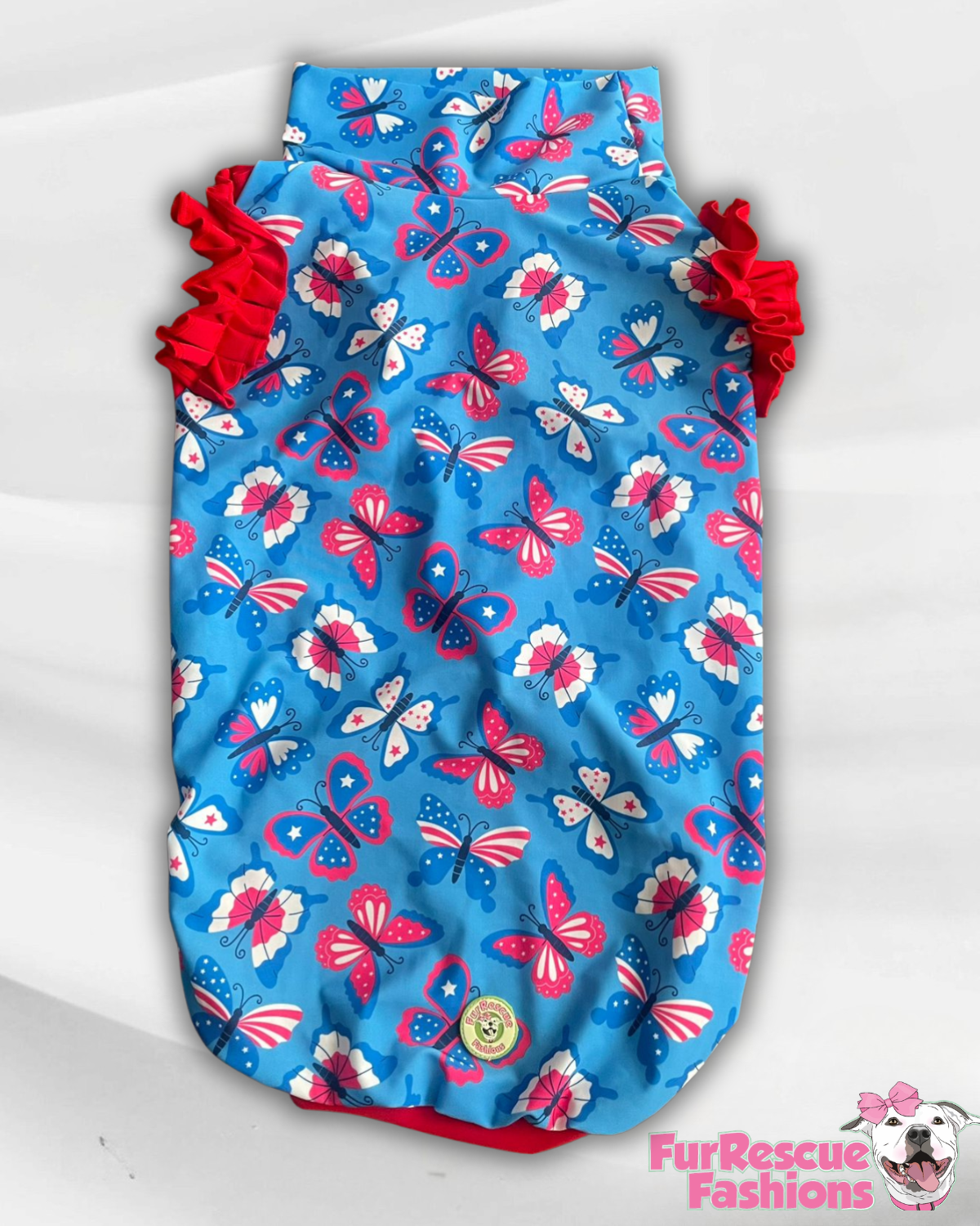 2026 Summer Dog Shirt With Ruffles (AVAILABLE IN ANY PRE-ORDER PATTERN)