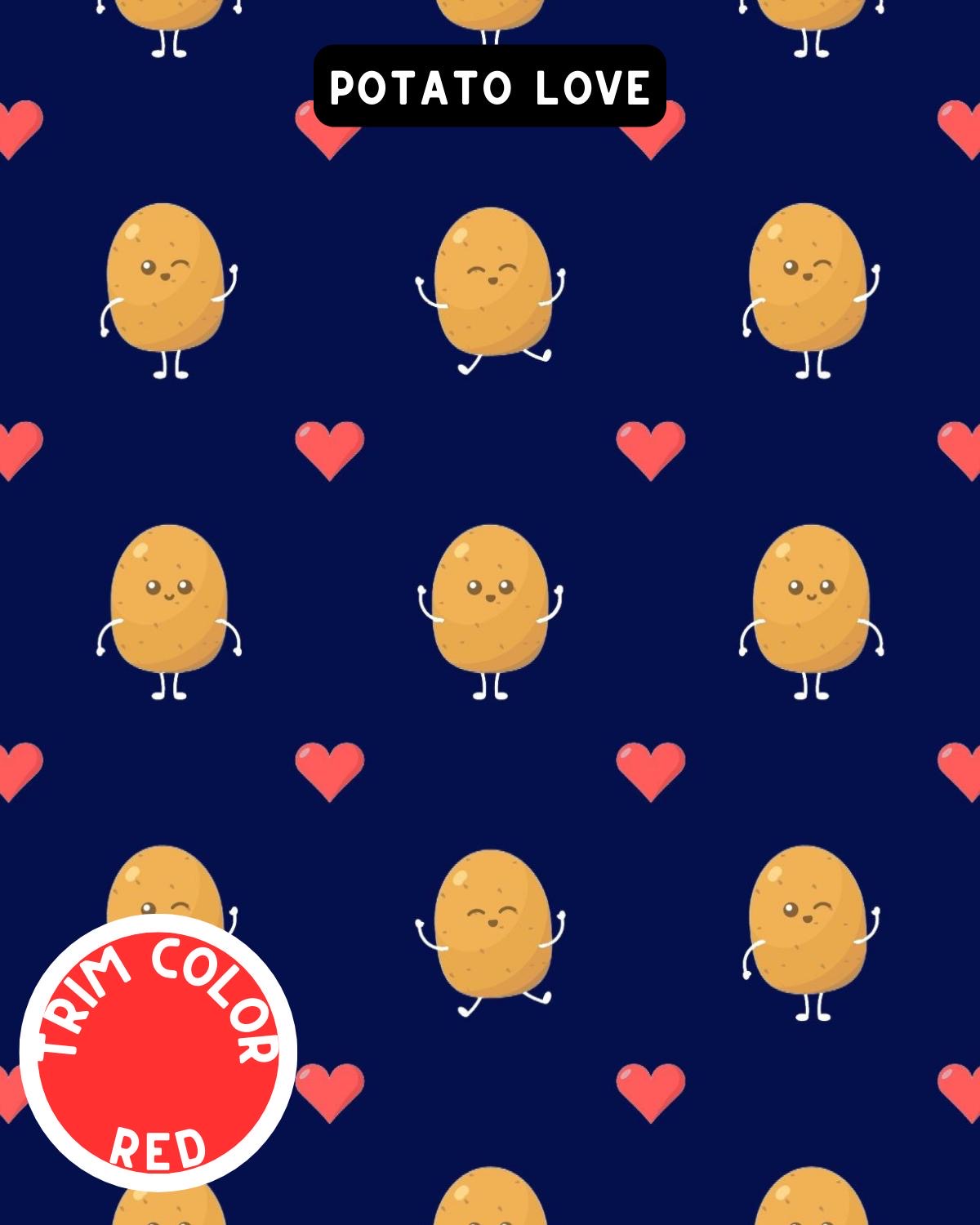 Brunch Love Fest Dog Pajama with Black Neck & Trim/Sleeves