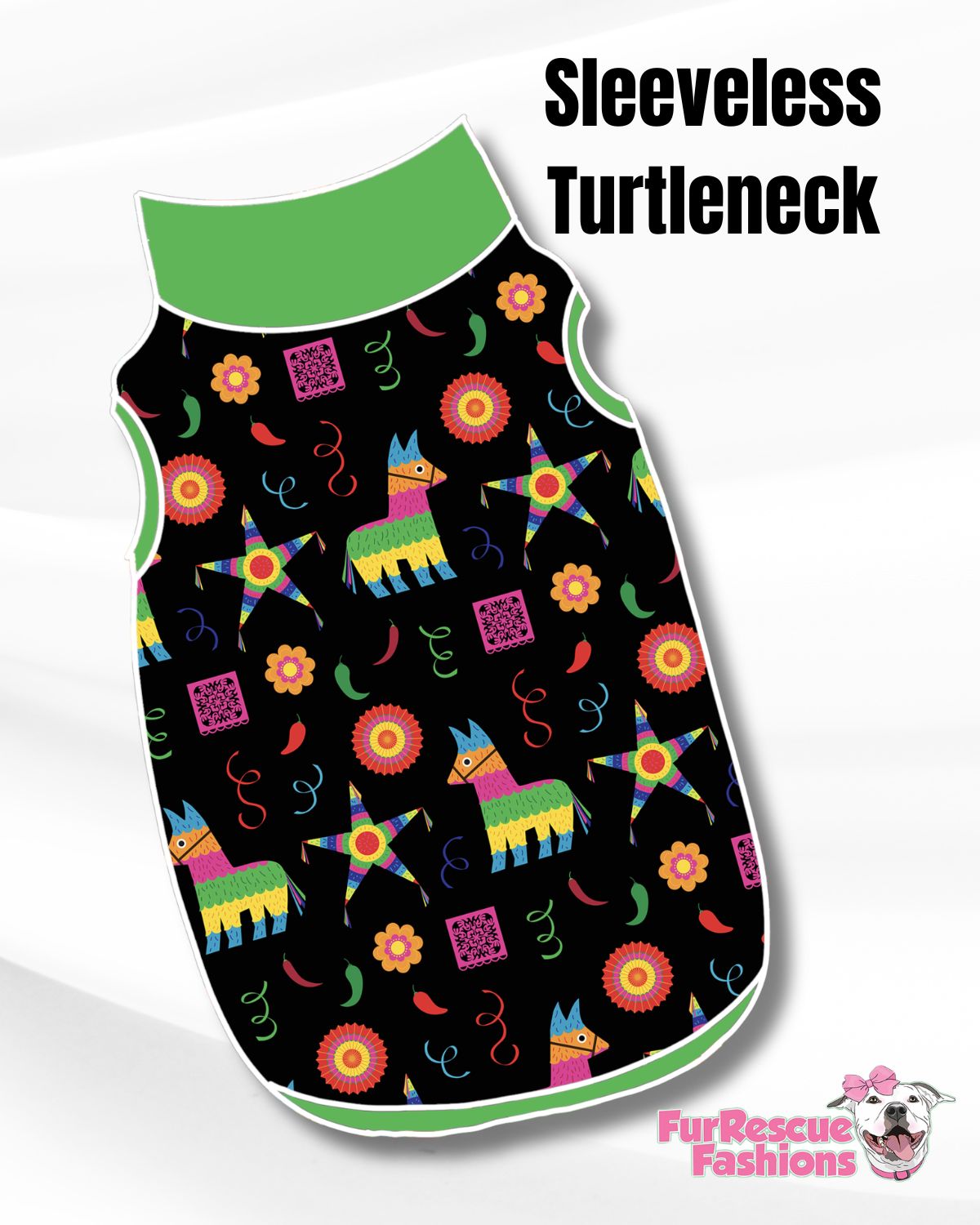 Cinco de Party Pajama with Green Neck & Trim/Sleeves