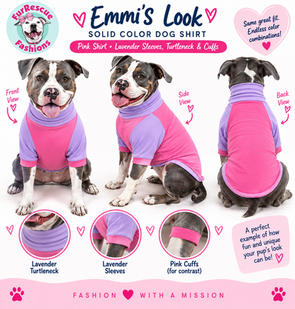 Mix & Match Solid Dog Shirts