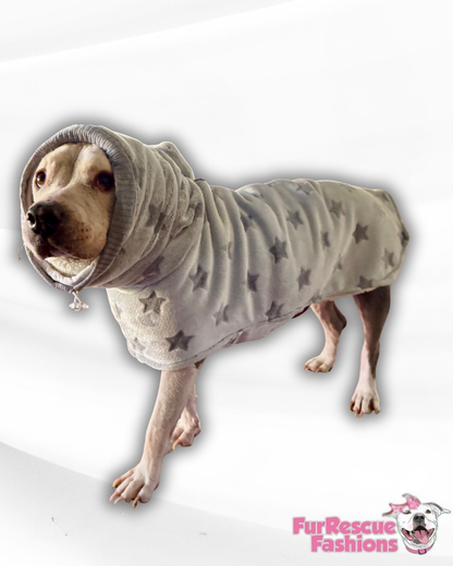 Velvet Stars Luxury Fleece Winter Cape With Snood & Sherpa Lining (Pink & Silver Options)