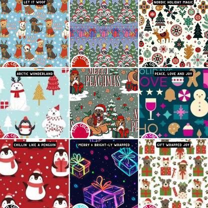 2025 Get Merry - Christmas Velcro Side Closure Vest