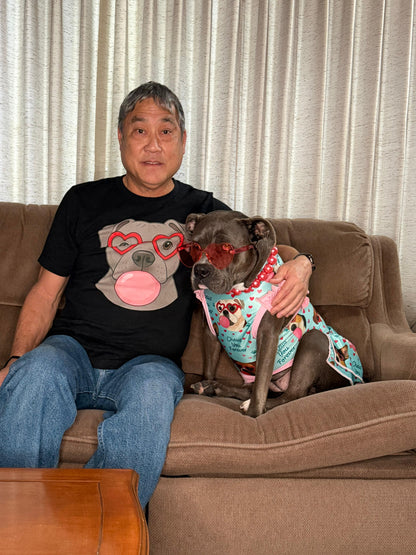 I Chews You - Pup With Bubblegum Unisex T-Shirt