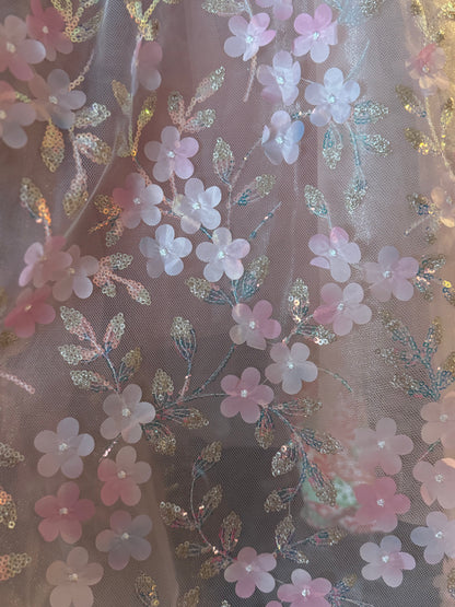 Golden Flower Girl Dog Gown WITH Attachable Train