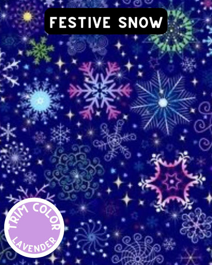 Festive Snow Dog Dress With Ruffle