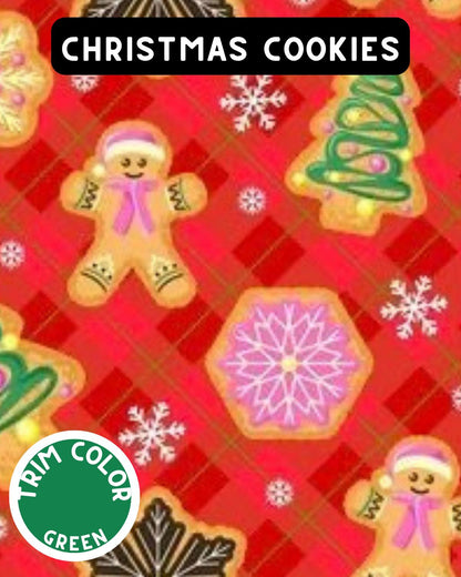 Christmas Cookies Dog Shirt With Tulle Accent (Available in any pattern)