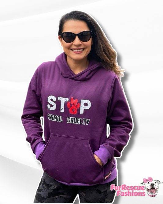 Stop Animal Cruelty Human Hoodie (Made To Order)